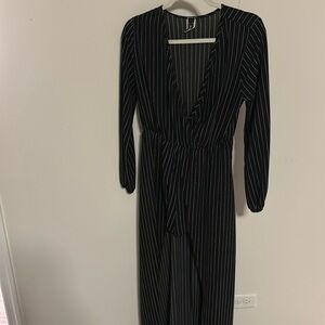 Windsor Floor Length Short Romper with Train